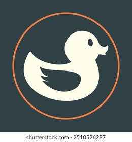 Duck trendy icon noble abstract vector illustration colorful artwork beautiful design.eps