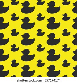 Duck vector art background design for fabric and decor. Seamless pattern