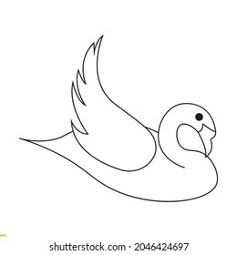 Duck Vector Art Graphics Template For Business And Company
