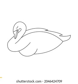 Duck Vector Art Graphics Template For Business And Company