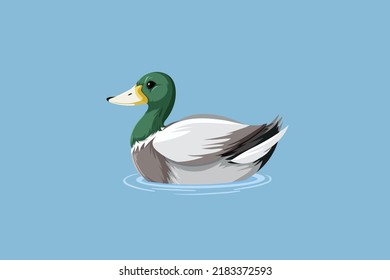 duck vector art "illustration" "white"