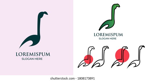 Duck vector art logo on black and white. swan silhouette logo template vector illustration vintage minimal retro icon mono line for emblems, badges, labels template design element Isolated t shirt.