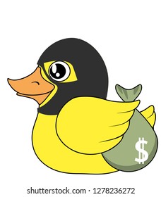 duck vector bandit with money 