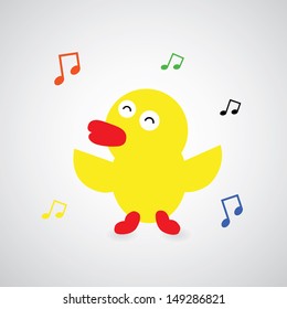 duck vector cartoon style for use