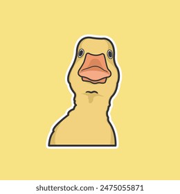 a Duck Vector Cute Illustration