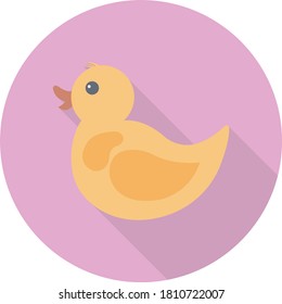 icono de color plano del vector del pato 