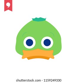 Duck vector icon