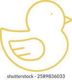 Duck vector icon. Can be used for printing, mobile and web applications.