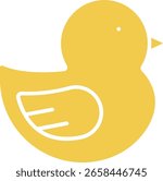 Duck vector icon. Can be used for printing, mobile and web applications.