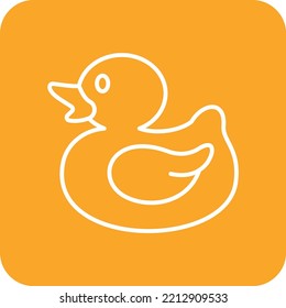 Duck vector icon. Can be used for printing, mobile and web applications.