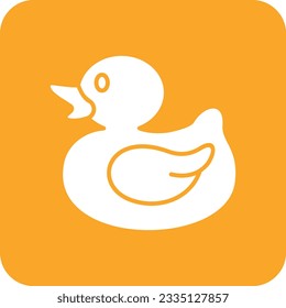 Duck vector icon. Can be used for printing, mobile and web applications.