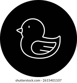 Duck vector icon. Can be used for printing, mobile and web applications.