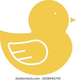 Ente, Vektorsymbol. Kann für Druck-, Mobil- und Web-Anwendungen verwendet werden.