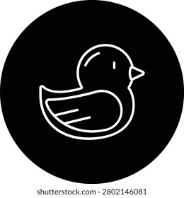 Duck vector icon. Can be used for printing, mobile and web applications.