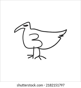 duck vector icon  design web