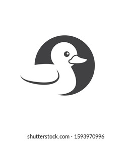 duck vector icon illustration design template
