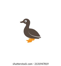duck vector icon illustration logo design