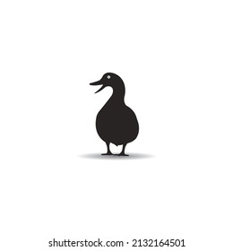 duck vector icon illustration logo design