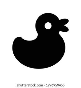 Duck vector icon, isolated on white background
