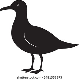 silueta de Vector de pato que la ilustración editable