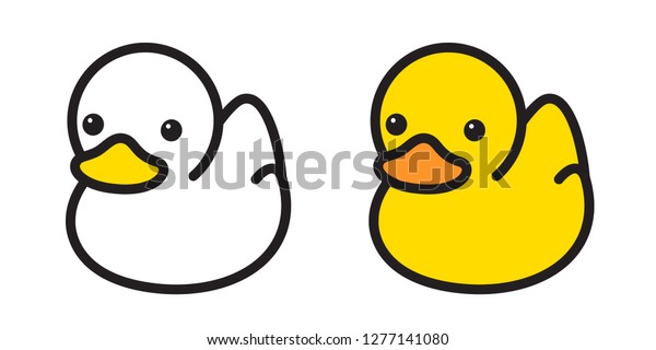 duck vector\
icon logo rubber duck bath shower cartoon character illustration\
bird farm animal symbol\
doodle
