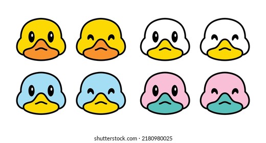 duck vector icon rubber duck shower head face logo bathroom bird chicken character cartoon symbol isolated doodle illustration design clip art