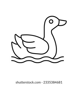 Duck Vector icon which can easily modify or edit

