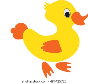 Duck. Vector illustation.