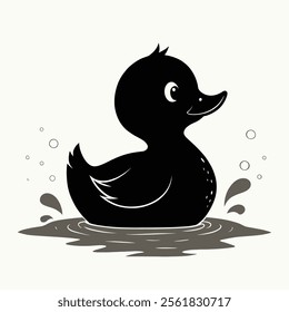Duck Vector illustration isolated on white background