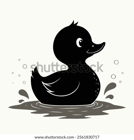 Duck Vector illustration isolated on white background