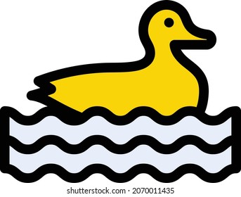 Ente, Vektorgrafik auf transparentem Hintergrund. Symbole in Premium-Qualität. Schlagt das Vektorsymbol für Konzept und Grafikdesign.