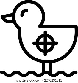 ilustración de duck Vector en un fondo transparente. Símbolos de calidad superior. Iconos vectoriales de línea delgada para el diseño de conceptos y gráficos.