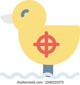 duck Vector illustration on a transparent background. Premium quality symmbols. Line Color vector icons for concept and graphic design. 
