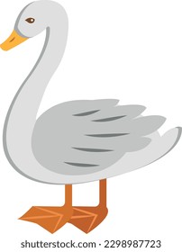 duck Vector illustration on a transparent background. Premium quality symbols.  Icons for concept and graphic design.