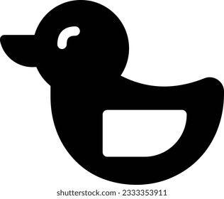 duck Vector illustration on a transparent background. Premium quality symbols. Glyphs  vector icon for concept and graphic design.