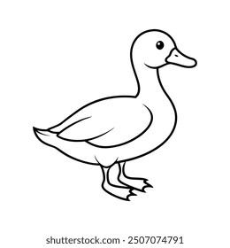 duck vector illustration, this is a editable file.