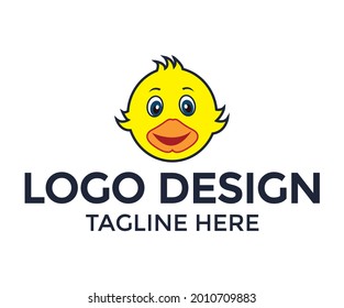 Duck Vector Logo Design Concept 