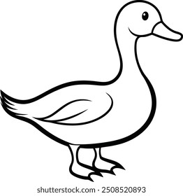 Duck vector silhouette , Duck vector  illustration