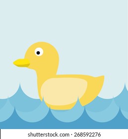 duck in water
