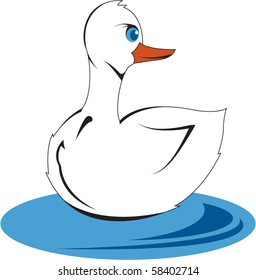Duck Water Stock Vector (Royalty Free) 58402714 | Shutterstock