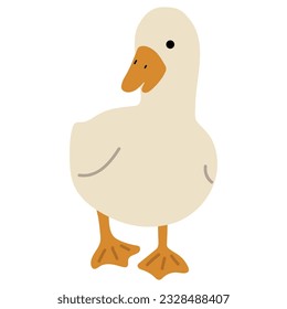 Tapón blanco simple 32 lindo en un fondo azul, ilustración vectorial