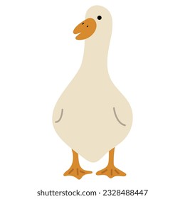 Tapón blanco simple 46 lindo en un fondo azul, ilustración vectorial