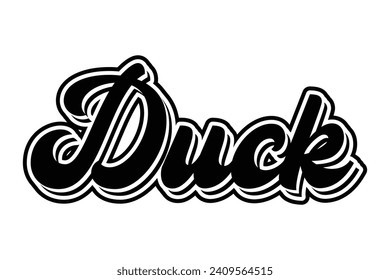 Entenwörtertypografie und Texteffekt