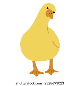 Doble amarillo simple 29 lindo en un fondo azul, ilustración vectorial