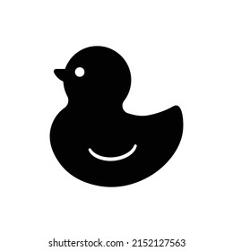 duckling bath silhouette vector isolated