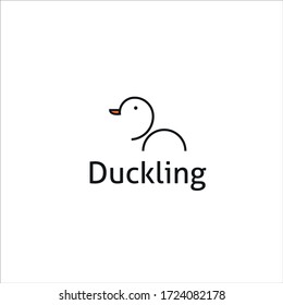 Duckling Logo Design Vector template