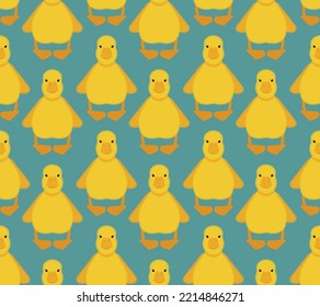 Duckling Pattern seamless . little duck Background. Baby fabric ornament