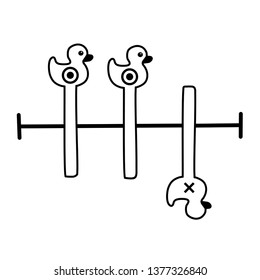 Duckling targets for shooting 