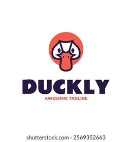 Duckly Simple Mascot Logo Template
