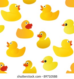 ducks seamless pattern